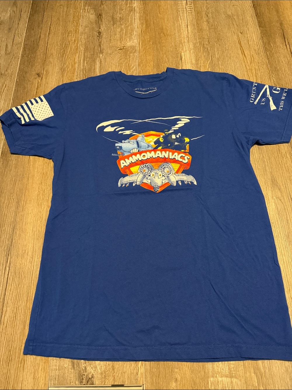 Grunt Style Blue Ammomaniacs Graphic Tee
